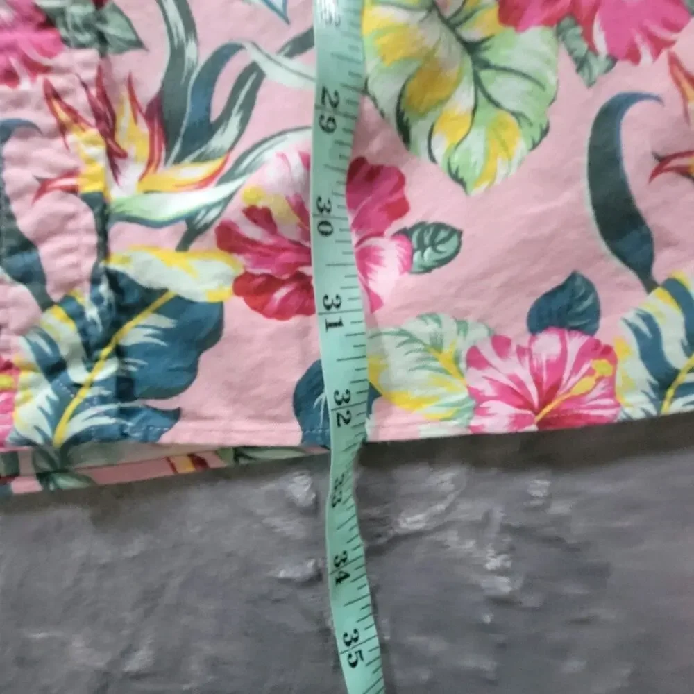 Ralph Lauren Mens XLT Short Sleeve Button Down Floral Tropical Shirt